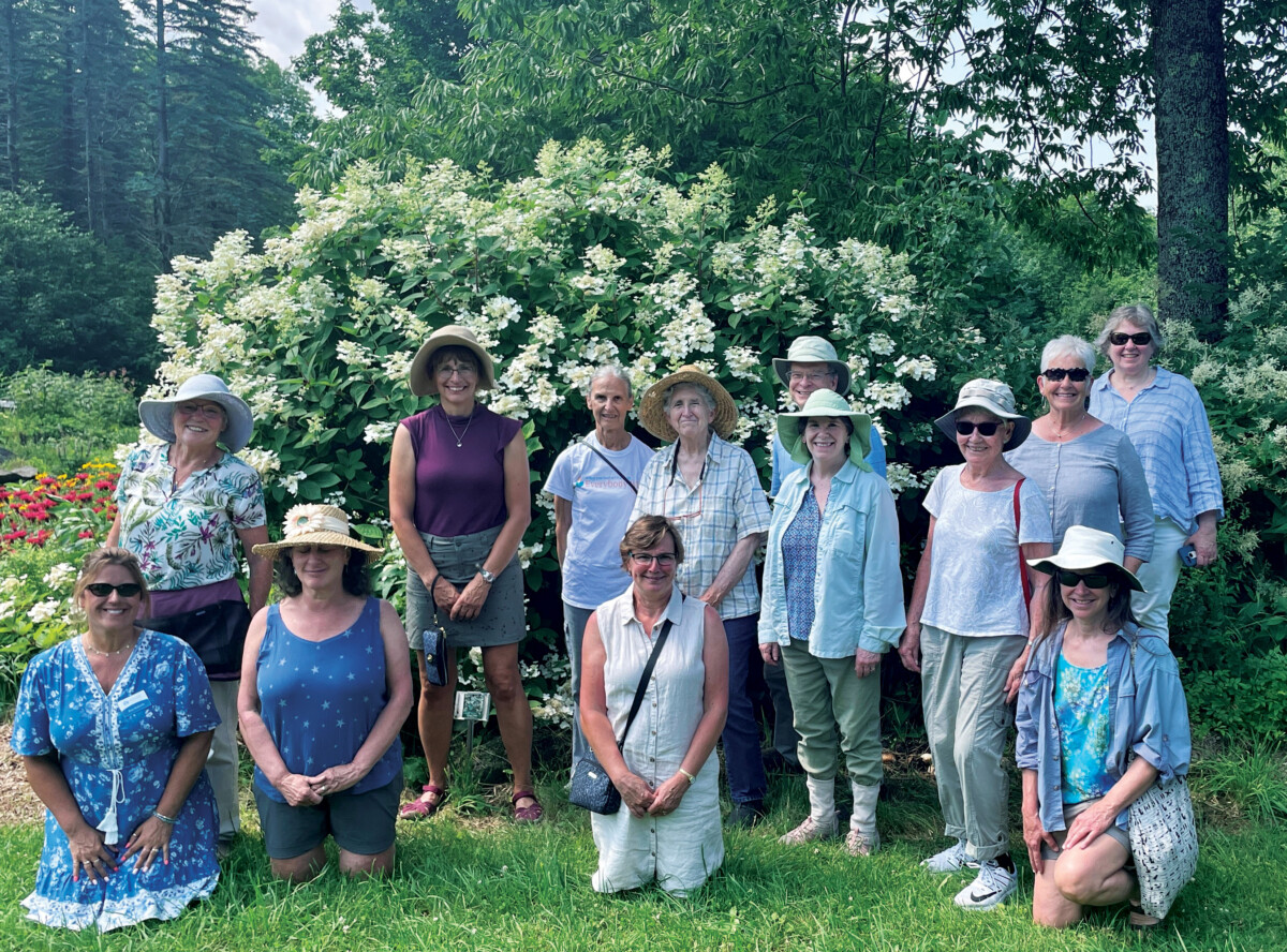 New Horizons members at the perennial gardens event